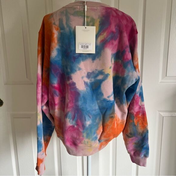 Madhappy NYC New York Exclusive Tie Dye Unisex Fleece Sweatshirt Multi Color NEW - Picture 5 of 9